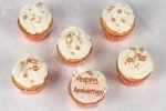Personalised Rose Gold Boutique Cupcakes
