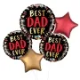 Best Dad Ever Black and Gold Balloon 5