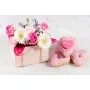 Flower Handbag with Pink Heart Donuts Delivered