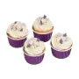 Little Purple Birthday Cupcakes with Candle 1