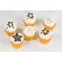 Personalised Glitzy black and gold Vanilla Cupcakes Delivered 