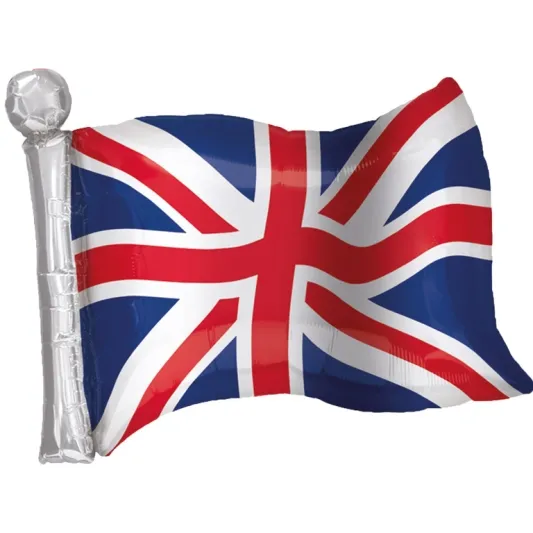 Union Jack Flag Supershape Balloon