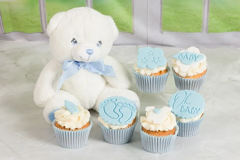 New Baby Cupcake Gift Set
