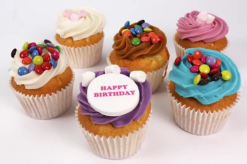 Personalised Mallows and Martys Cupcakes