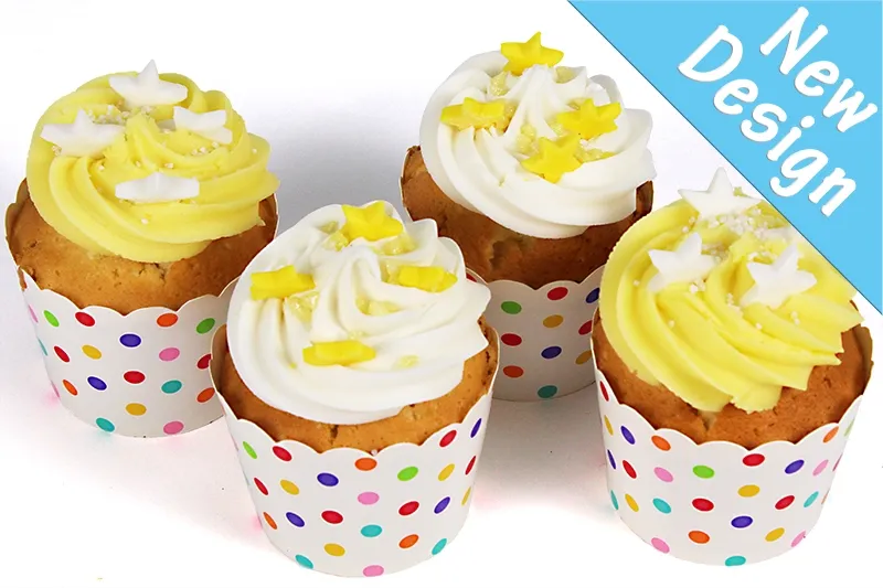 Little Lemon Birthday Stars Cupcakes