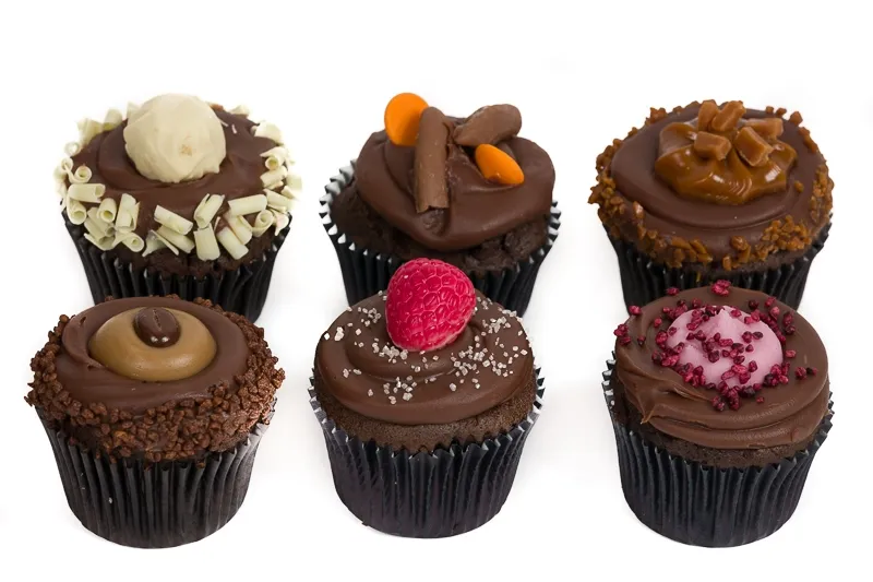 Variety Belgian Chocolate Cupcakes