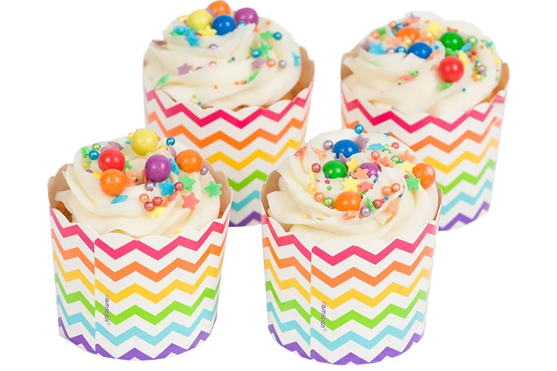 Deluxe Rainbow Pearl Cupcakes - Box 4