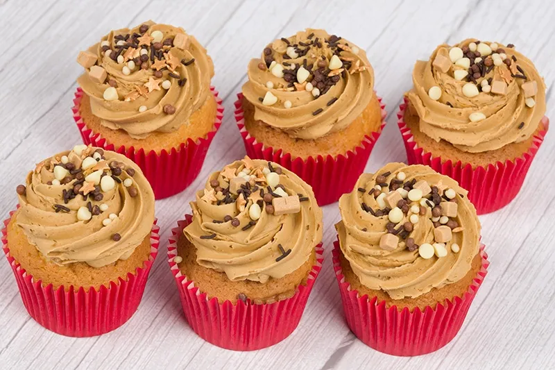 Caramel Fudge Cupcakes