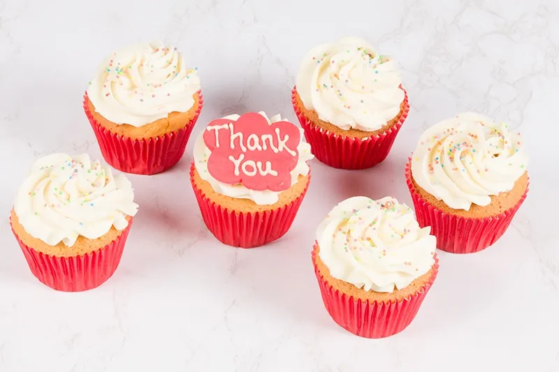 Thank You Vanilla Cupcakes