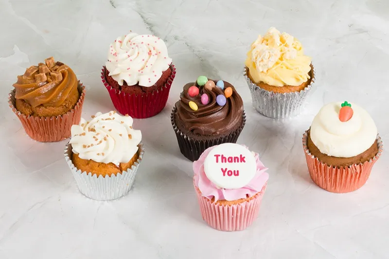 Party Collection Thank You Cupcakes