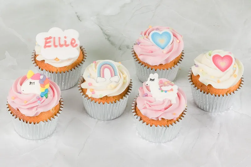 Rainbow Unicorn Cupcakes 