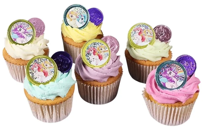 Chocolate Coin Cupcakes