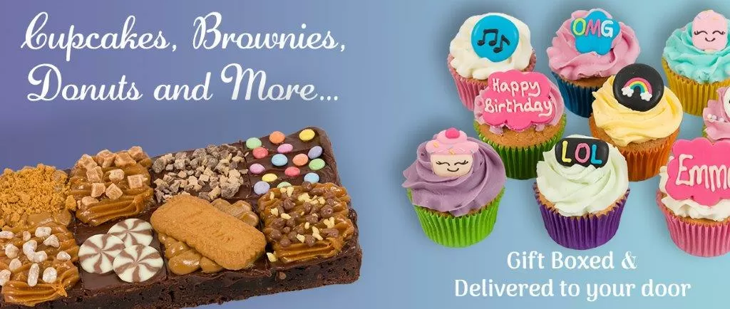 Cupcakes and brownies delivered next day